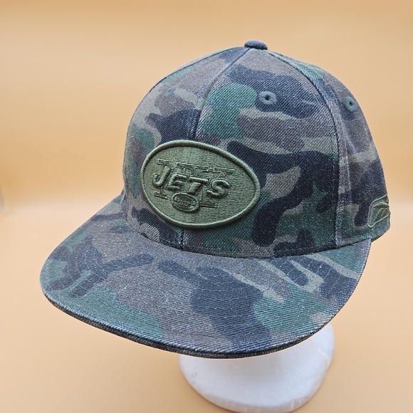 Reebok Other - New York Jets Hat Cap Reebok Fitted Size 7 1/2 Camo Green NFL Football